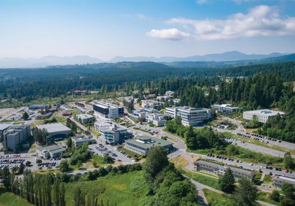 VIU Nanaimo campus aerial view